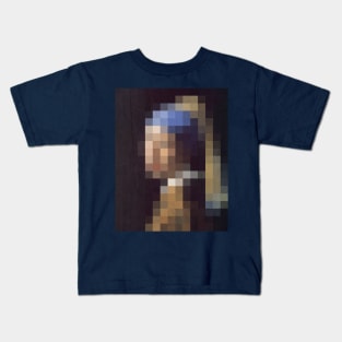 pixel pearl girl Kids T-Shirt